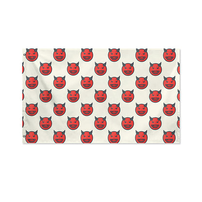 Devil Emoji Pattern Print Polyester Flag