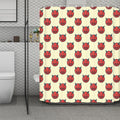 Devil Emoji Pattern Print Polyester Shower Curtain