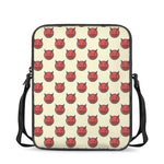 Devil Emoji Pattern Print Rectangular Crossbody Bag