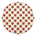 Devil Emoji Pattern Print Round Blanket