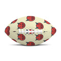 Devil Emoji Pattern Print Rugby Ball
