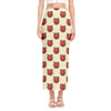 Devil Emoji Pattern Print Side Slit Maxi Skirt