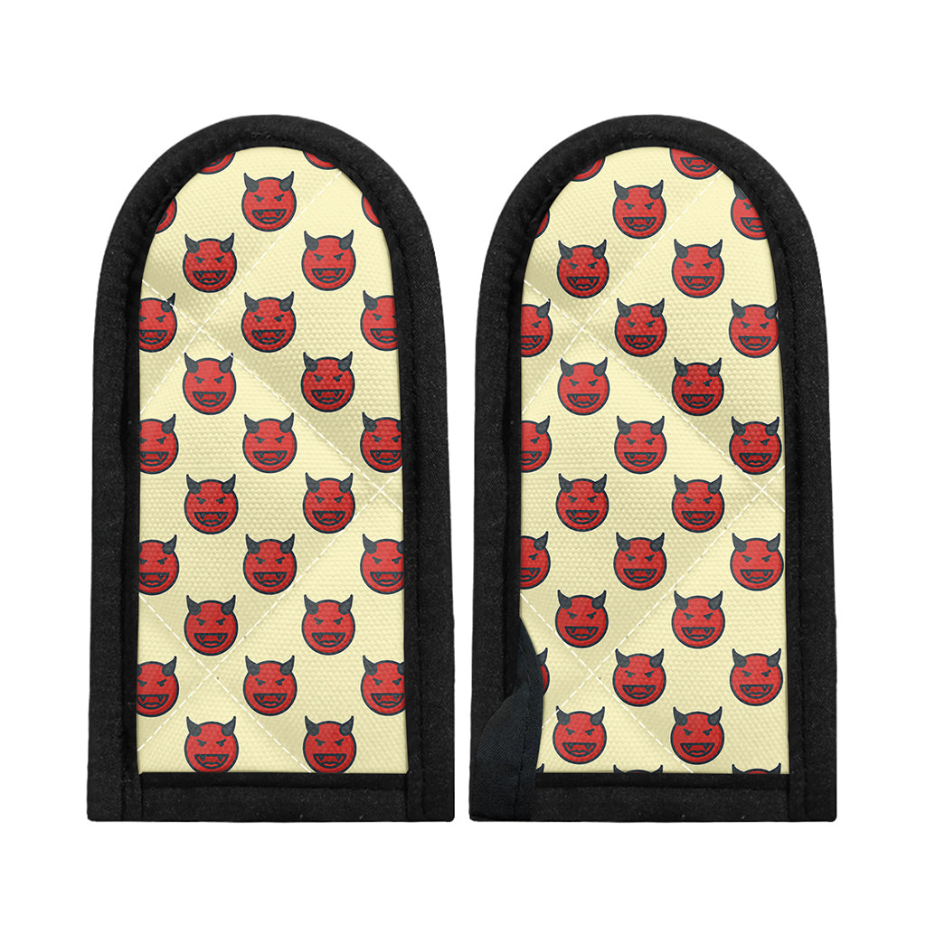 Devil Emoji Pattern Print Skillet Handle Cover