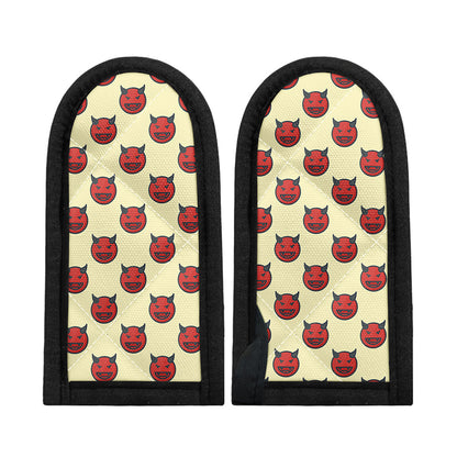 Devil Emoji Pattern Print Skillet Handle Cover