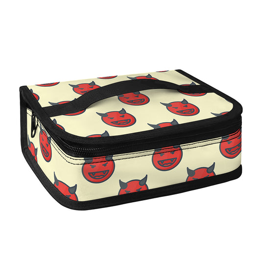 Devil Emoji Pattern Print Small Lunch Bag