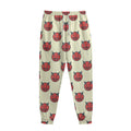 Devil Emoji Pattern Print Sweatpants