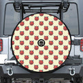 Devil Emoji Pattern Print Tire Cover With Camera Hole