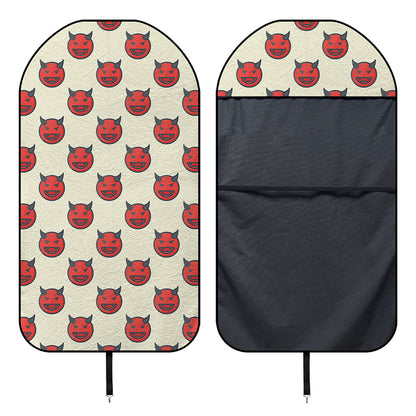 Devil Emoji Pattern Print Waterproof Car Seat Cover
