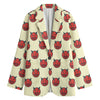 Devil Emoji Pattern Print Women's Blazer