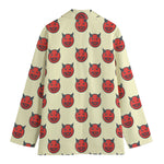 Devil Emoji Pattern Print Women's Blazer