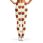 Devil Emoji Pattern Print Women's Leggings