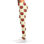 Devil Emoji Pattern Print Women's Leggings