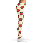 Devil Emoji Pattern Print Women's Leggings