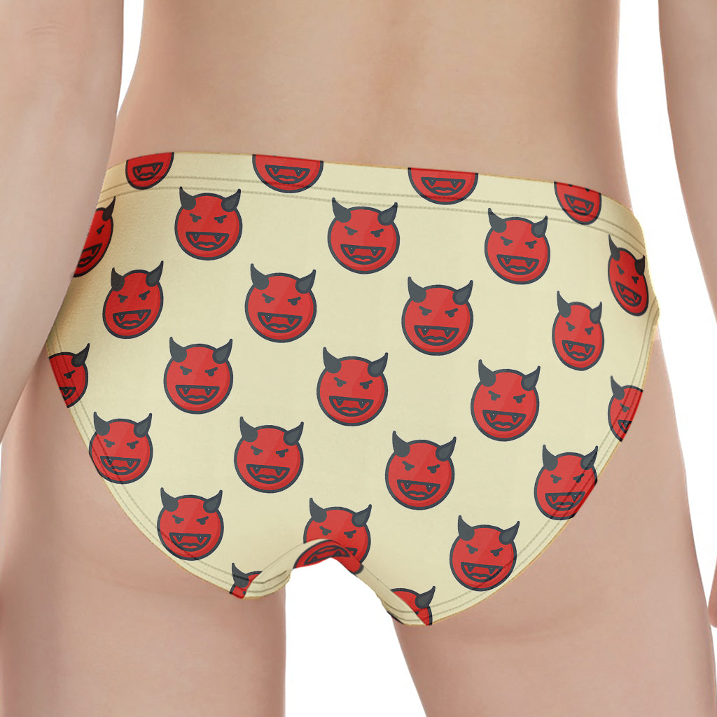 Devil Emoji Pattern Print Women's Panties