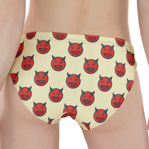 Devil Emoji Pattern Print Women's Panties