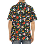 Dia De Los Muertos Day Of The Dead Print Aloha Shirt