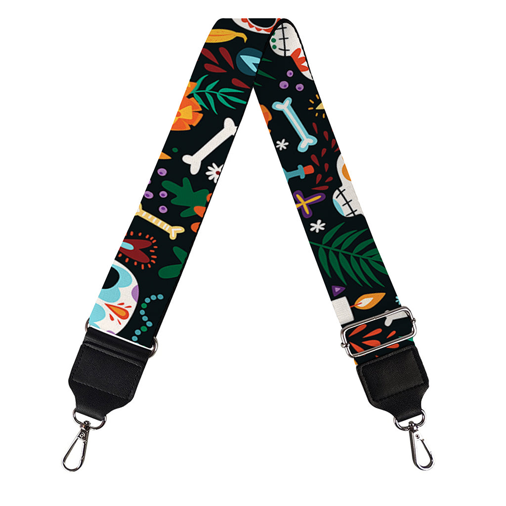 Dia De Los Muertos Day Of The Dead Print Bag Strap