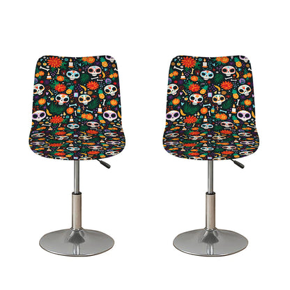 Dia De Los Muertos Day Of The Dead Print Bar Stool Covers