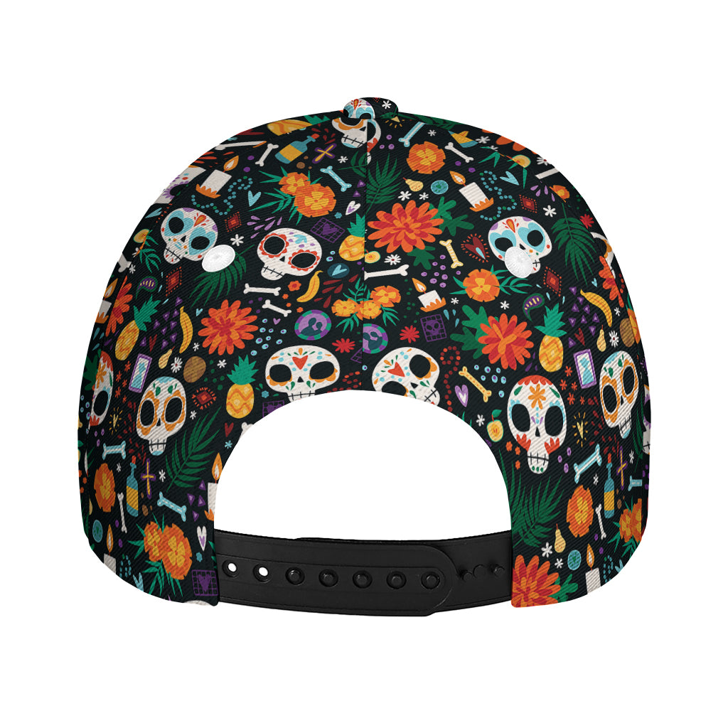 Dia De Los Muertos Day Of The Dead Print Baseball Cap