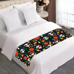Dia De Los Muertos Day Of The Dead Print Bed Runner
