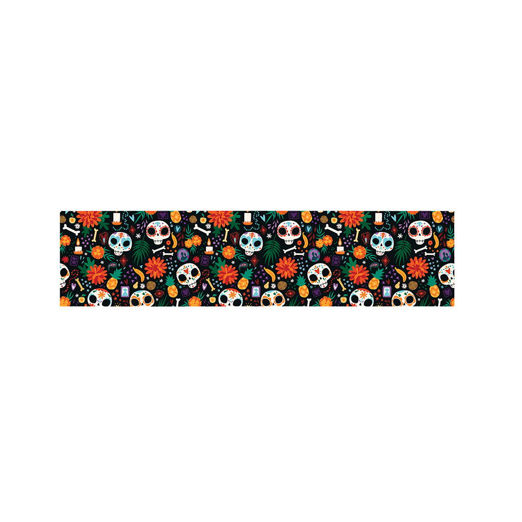 Dia De Los Muertos Day Of The Dead Print Bed Runner