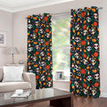 Dia De Los Muertos Day Of The Dead Print Dimout Grommet Curtains