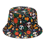 Dia De Los Muertos Day Of The Dead Print Bucket Hat