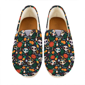 Dia De Los Muertos Day Of The Dead Print Casual Shoes