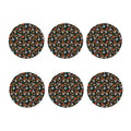 Dia De Los Muertos Day Of The Dead Print Coaster Set