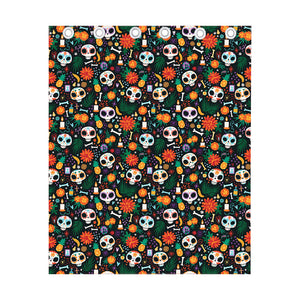 Dia De Los Muertos Day Of The Dead Print Curtain