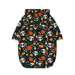 Dia De Los Muertos Day Of The Dead Print Dog Zip Up Hoodie