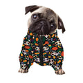 Dia De Los Muertos Day Of The Dead Print Dog Zip Up Jacket