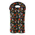 Dia De Los Muertos Day Of The Dead Print Double Neoprene Wine Tote