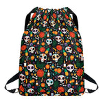 Dia De Los Muertos Day Of The Dead Print Drawstring Backpack