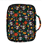 Dia De Los Muertos Day Of The Dead Print Front Pocket Bible Bag