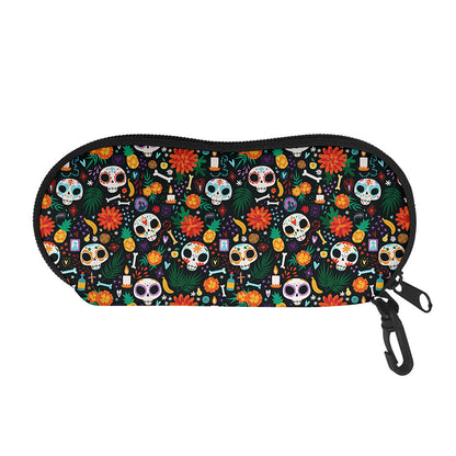 Dia De Los Muertos Day Of The Dead Print Glasses Case