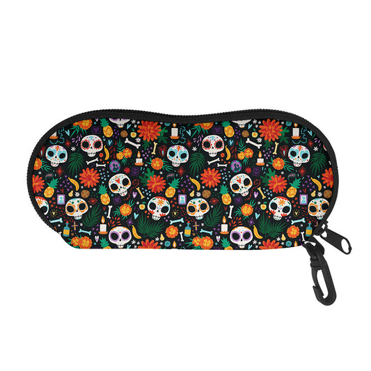 Dia De Los Muertos Day Of The Dead Print Glasses Case