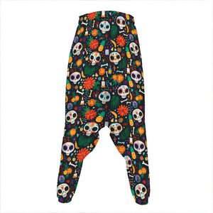 Dia De Los Muertos Day Of The Dead Print Hammer Pants