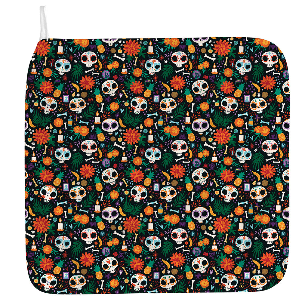 Dia De Los Muertos Day Of The Dead Print Hand Towel