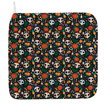 Dia De Los Muertos Day Of The Dead Print Hand Towel