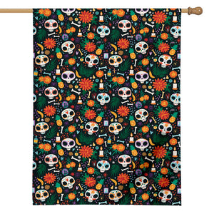 Dia De Los Muertos Day Of The Dead Print House Flag