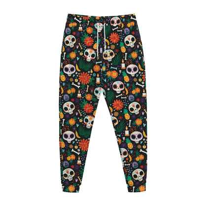 Dia De Los Muertos Day Of The Dead Print Jogger Pants