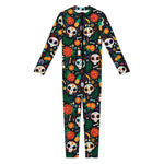 Dia De Los Muertos Day Of The Dead Print Jumpsuit