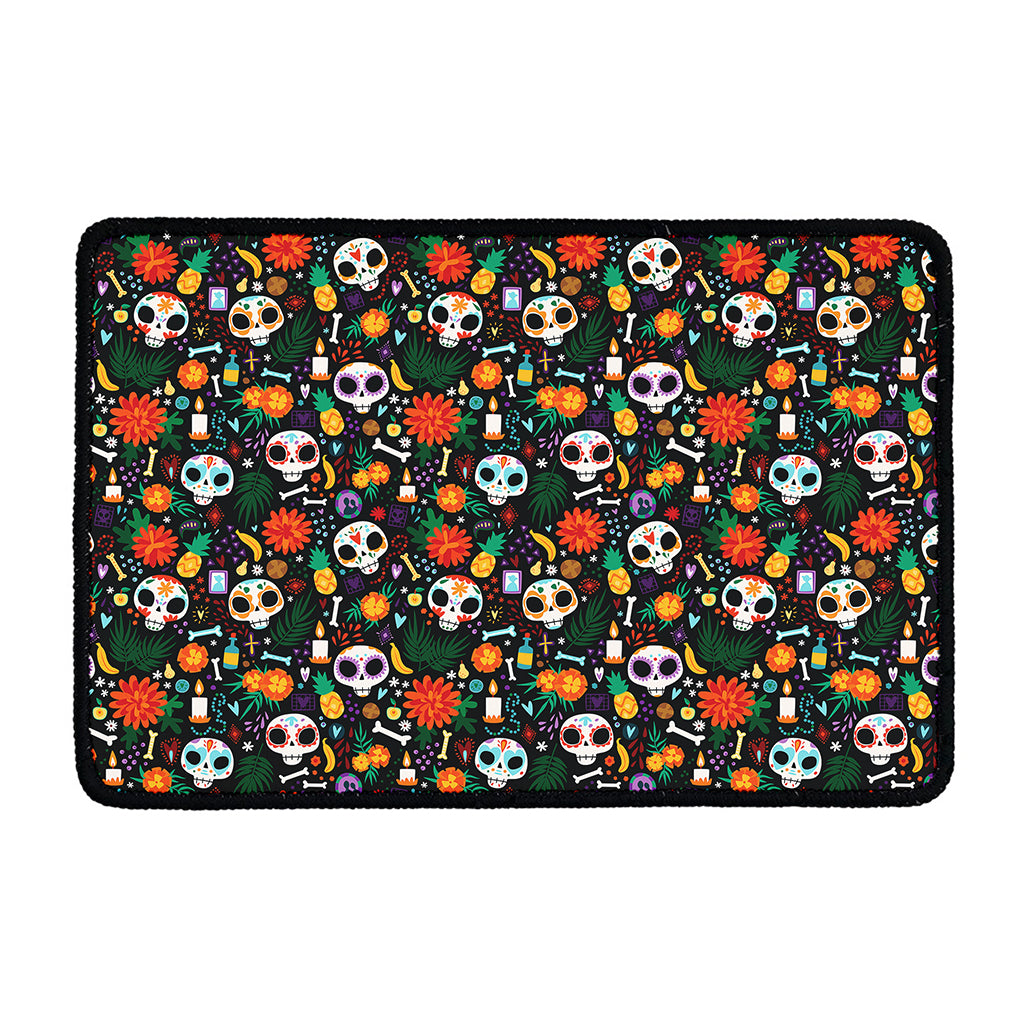 Dia De Los Muertos Day Of The Dead Print Kitchen Mat