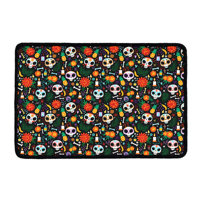 Dia De Los Muertos Day Of The Dead Print Kitchen Mat