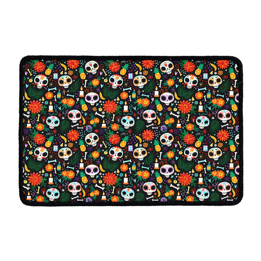 Dia De Los Muertos Day Of The Dead Print Kitchen Mat