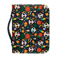 Dia De Los Muertos Day Of The Dead Print Leather Bible Cover