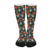 Dia De Los Muertos Day Of The Dead Print Long Socks