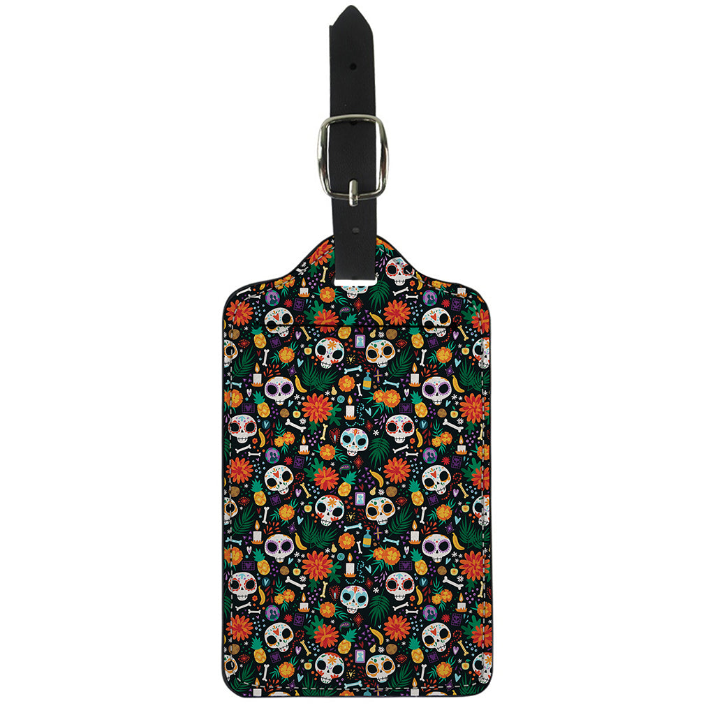 Dia De Los Muertos Day Of The Dead Print Luggage Tag