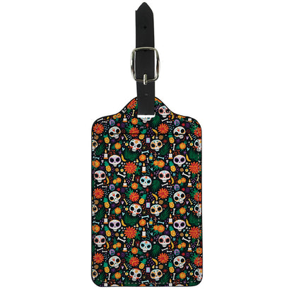 Dia De Los Muertos Day Of The Dead Print Luggage Tag